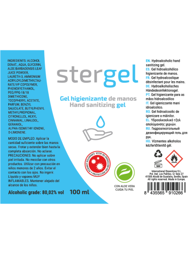 STERGEL  HIDROALCOHOLICO +...