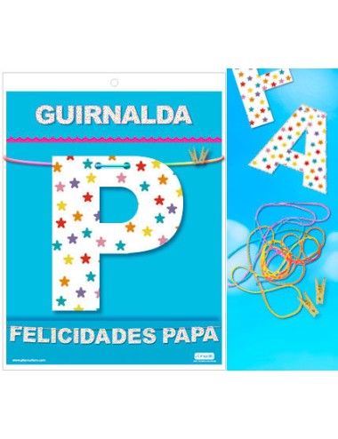 GUIRNALDA FELICIDADES PAPA...